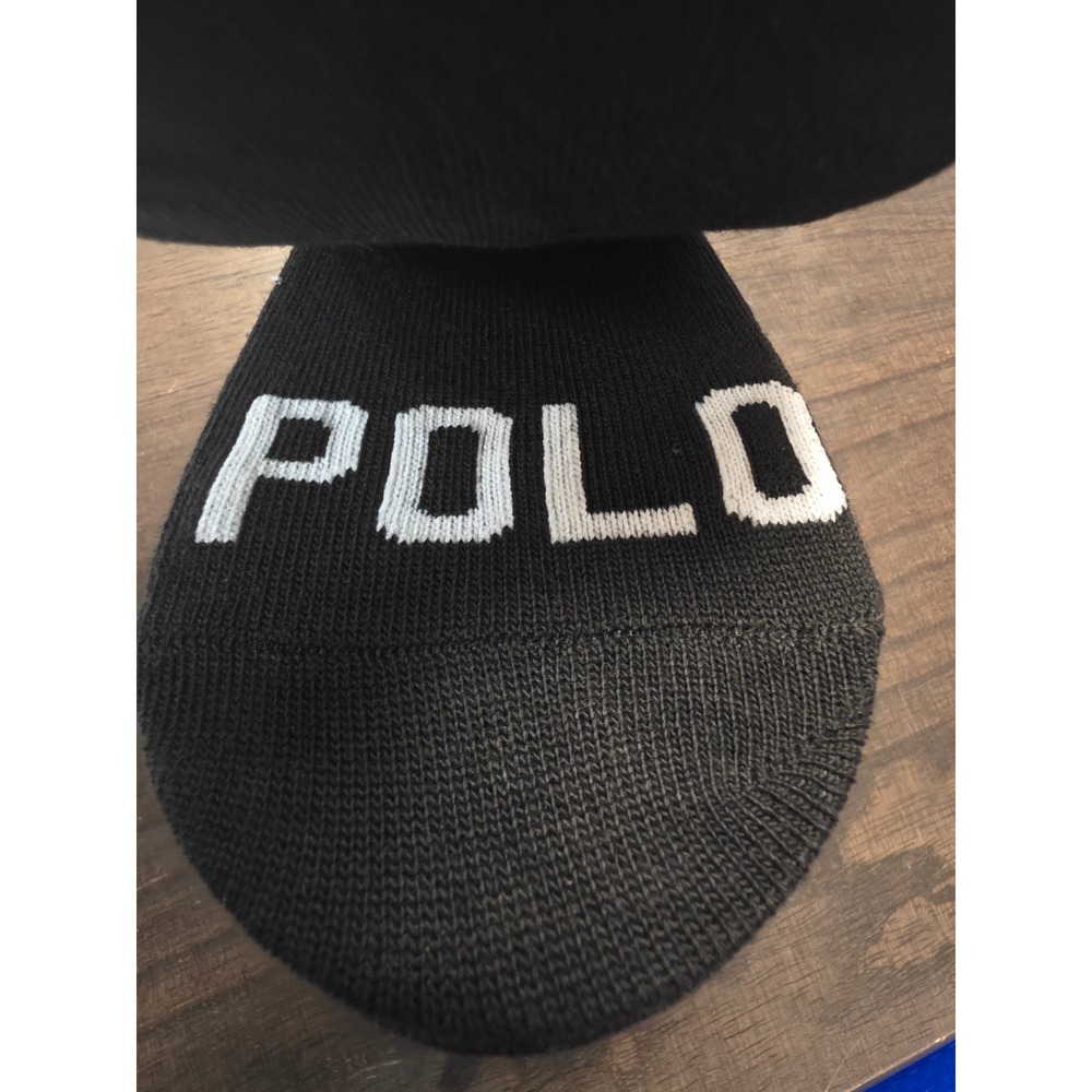 Polo Ralph Lauren Womens 6 Pair No Show Liner Socks Black White Pony 4-10.5 - Picture 7 of 7